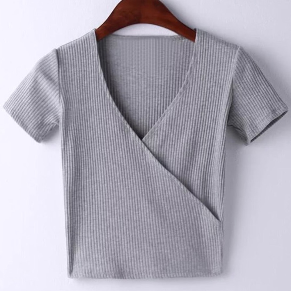 Cross V Neck top